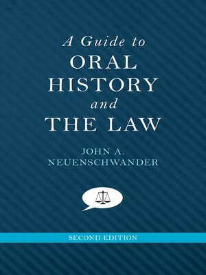 cover image of A Guide to Oral History and the Law